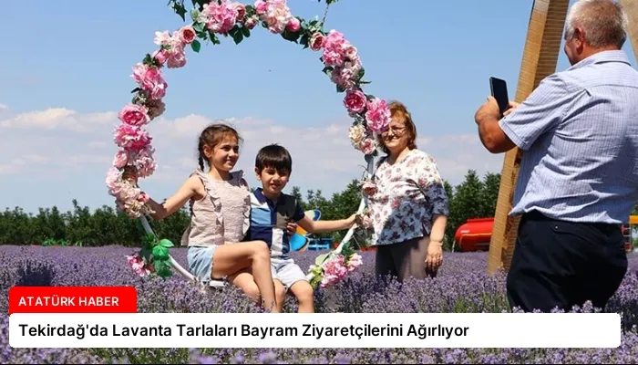 Tekirdağ’da Lavanta Tarlaları Bayram Ziyaretçilerini Ağırlıyor