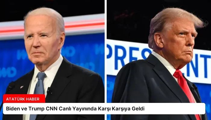 Biden ve Trump CNN Canlı Yayınında Karşı Karşıya Geldi