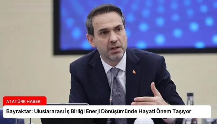 Bayraktar: Uluslararası İş Birliği Enerji Dönüşümünde Hayati Önem Taşıyor
