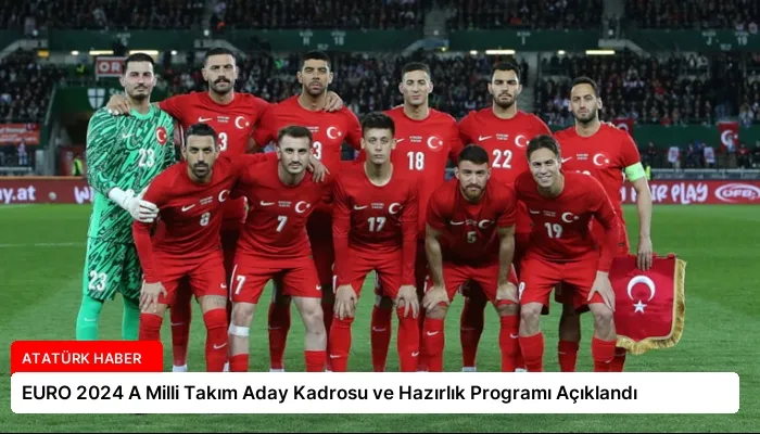 EURO 2024 A Milli Takım Aday Kadrosu ve Hazırlık Programı Açıklandı