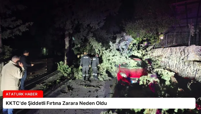 KKTC’de Şiddetli Fırtına Zarara Neden Oldu