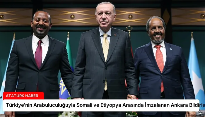 Türkiye’nin Arabuluculuğuyla Somali ve Etiyopya Arasında İmzalanan Ankara Bildirisi