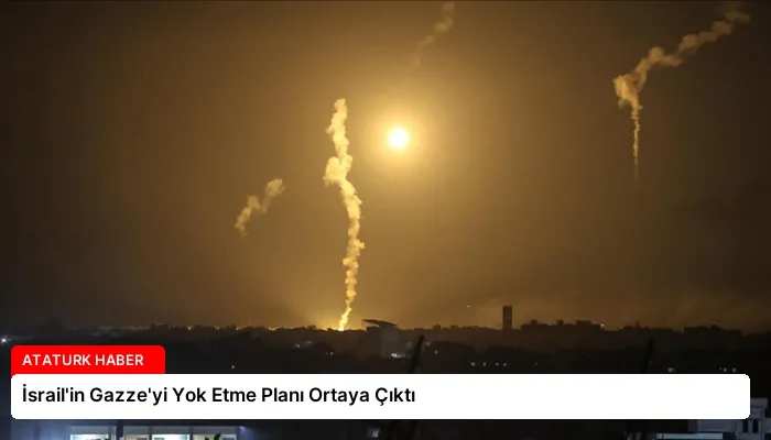 İsrail’in Gazze’yi Yok Etme Planı Ortaya Çıktı