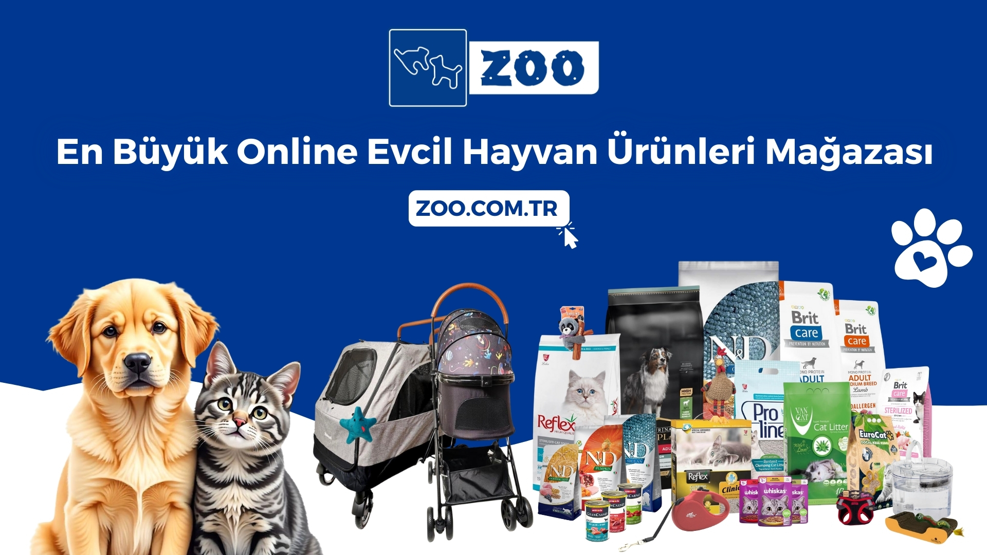 Kedi Maması ve Pet Shop Ürünleri En Uygun Fiyatlarla Zoo.com.tr’de!