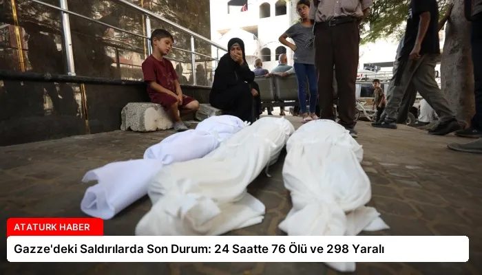 Gazze’deki Saldırılarda Son Durum: 24 Saatte 76 Ölü ve 298 Yaralı