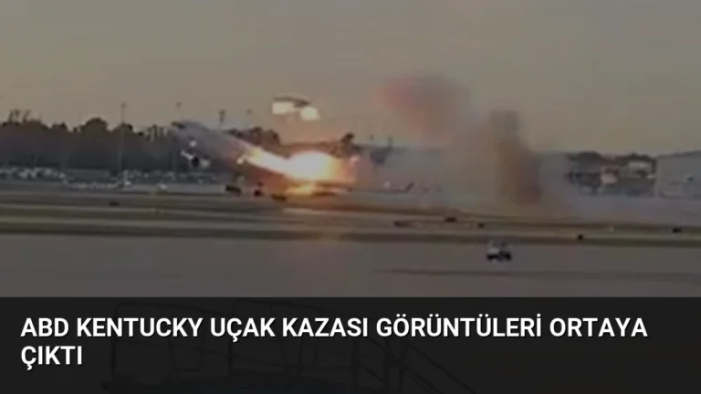 ABD Kentucky Uçak Kazası Görüntüleri Ortaya Çıktı