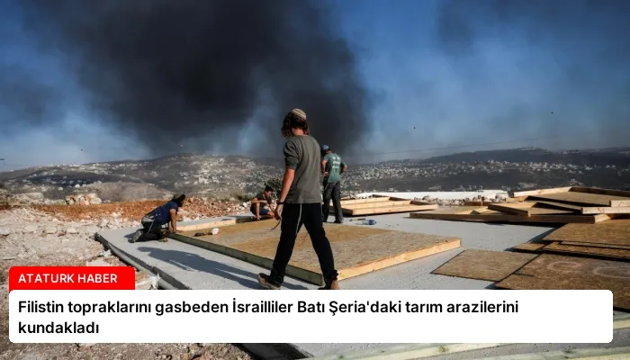 Filistin topraklarını gasbeden İsrailliler Batı Şeria’daki tarım arazilerini kundakladı