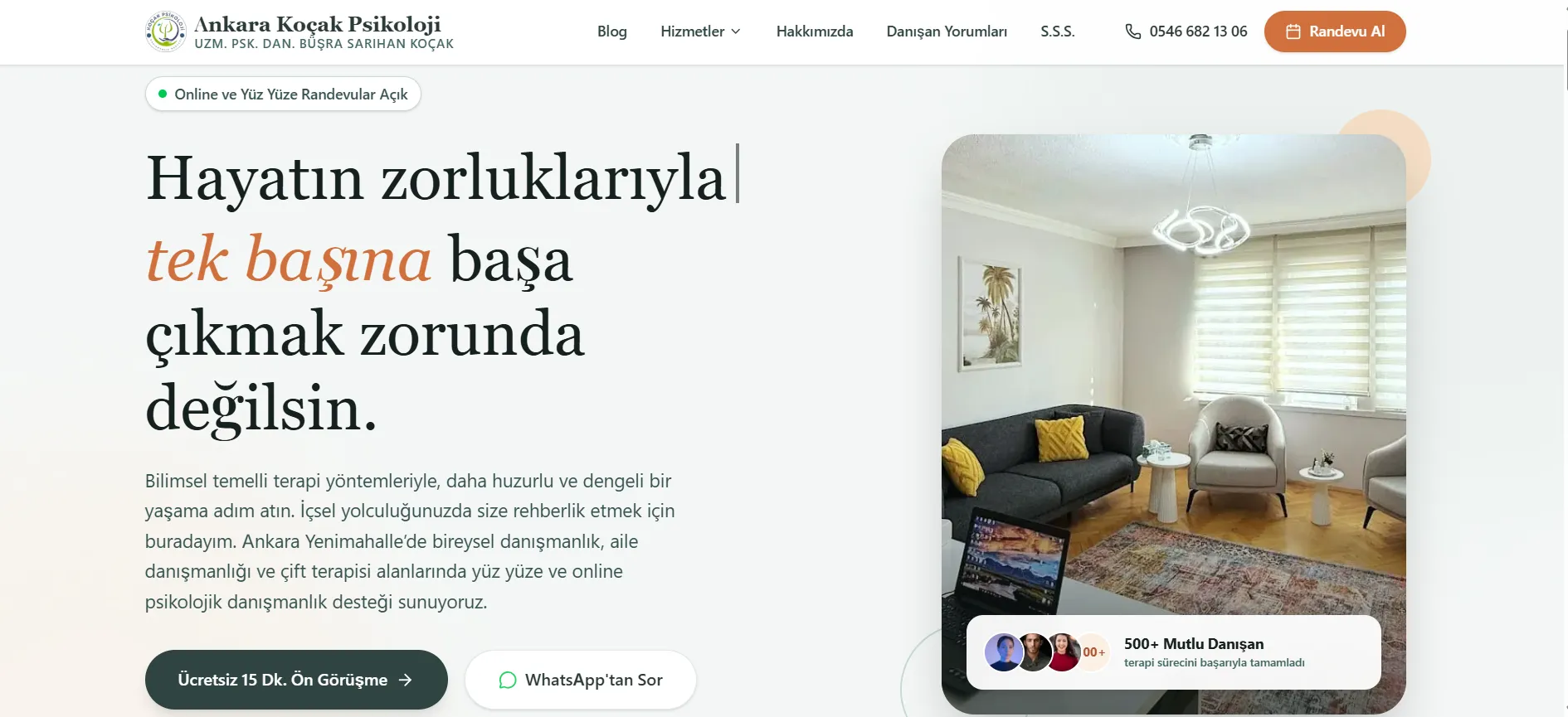 Yenimahalle Psikolog Önerisi