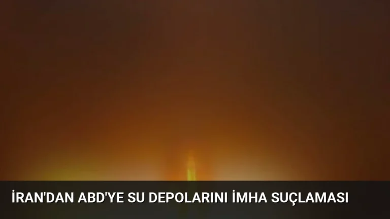 İran’dan ABD’ye Su Depolarını İmha Suçlaması