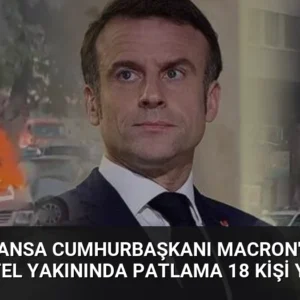 Şam’da Fransa Cumhurbaşkanı Macron’un Kaldığı Otel Yakınında Patlama 18 Kişi Yaralandı