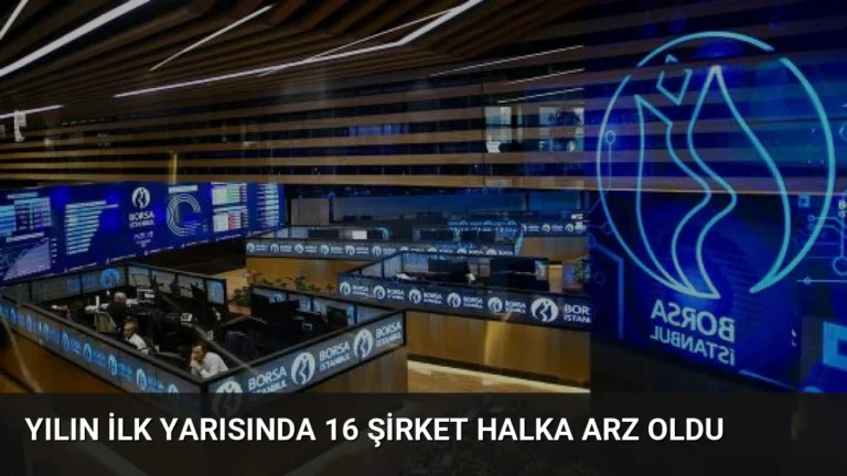 Yılın İlk Yarısında 16 Şirket Halka Arz Oldu