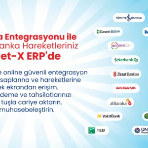 Netadam, Net-X ERP ve Muhasebe Programı Paketlerine 18 Banka Entegrasyonu Sundu